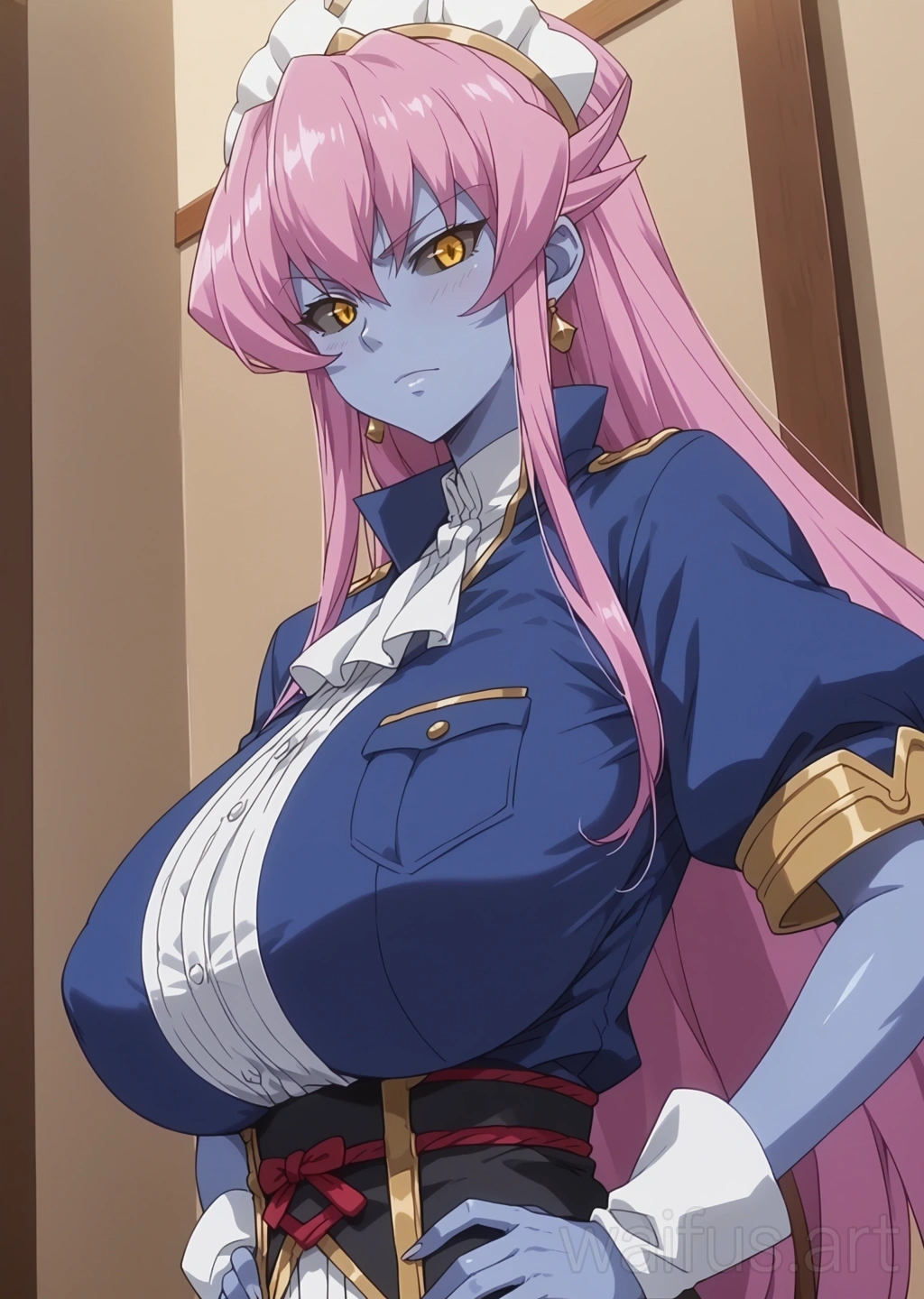 Efanatika (Evil Female Executive) - hands on waist upper body standing