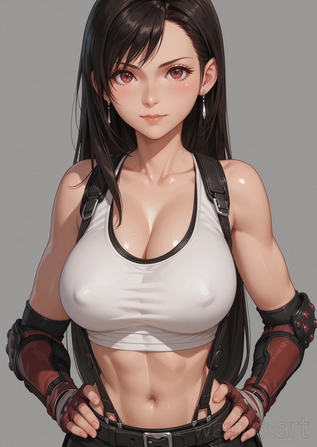 ティファロックハート (ファイナルファンタジー) - 腰に手を当てる 上半身 立ち絵